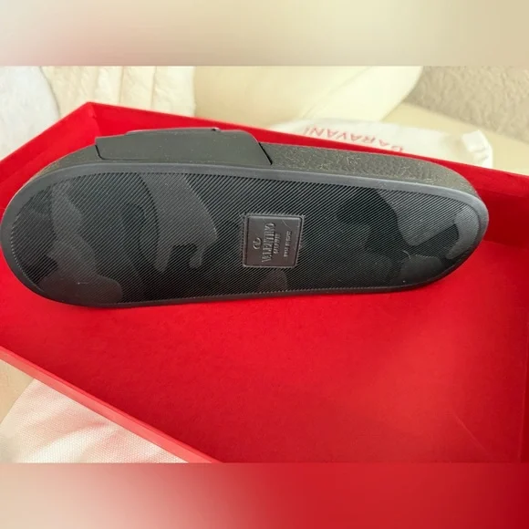 Valentino Black Slides BRAND NEW!!